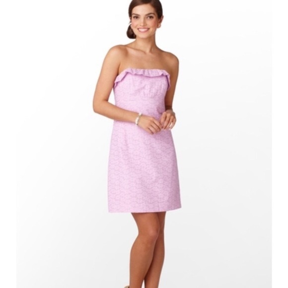 Lilly Pulitzer Dresses & Skirts - Lily Pulitzer strapless lavender dress